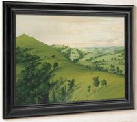 Blackbird's Grave, A Back View, Prairies Enameled With Flowers By George Catlin Fine Art Print