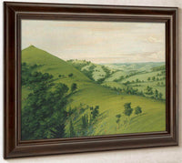 Blackbird's Grave, A Back View, Prairies Enameled With Flowers By George Catlin Fine Art Print