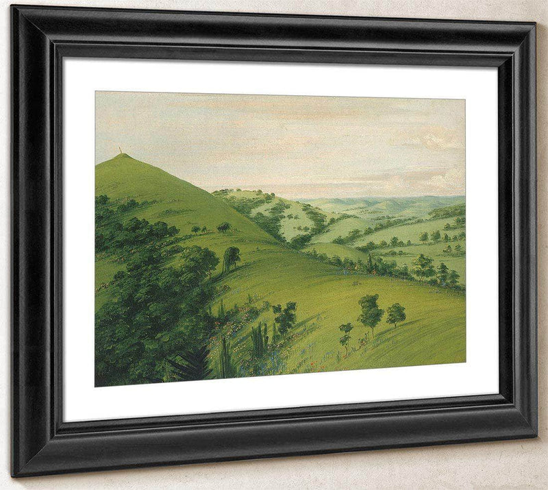 Blackbird's Grave, A Back View, Prairies Enameled With Flowers By George Catlin Fine Art Print