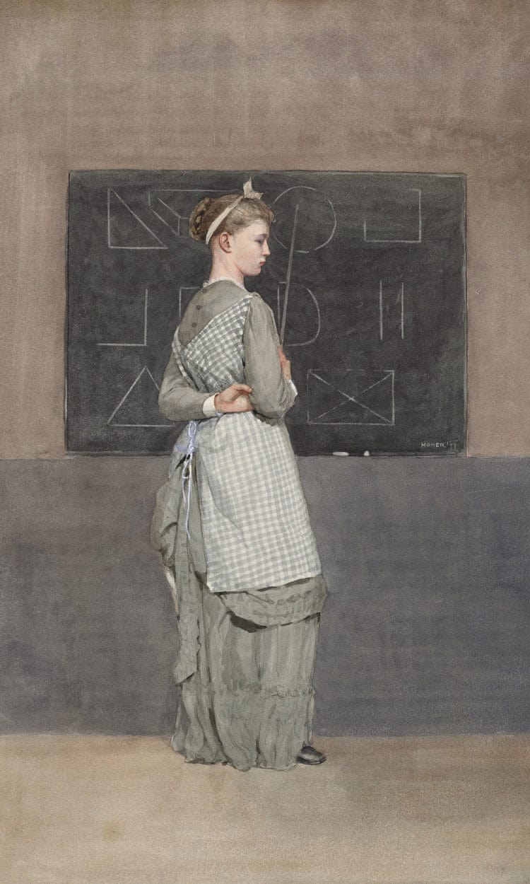 Blackboard By Winslow Homer Fine Art Print