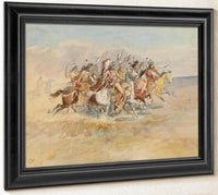 Blackfeet War Party By Charles Marion Russell Fine Art Print