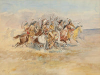 Blackfeet War Party By Charles Marion Russell Fine Art Print