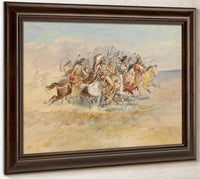 Blackfeet War Party By Charles Marion Russell Fine Art Print