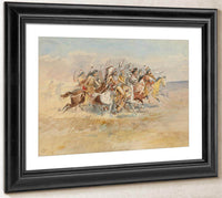 Blackfeet War Party By Charles Marion Russell Fine Art Print