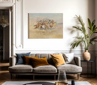 Blackfeet War Party By Charles Marion Russell Fine Art Print