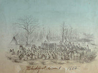 Blackfoot Council Group By Gustav Sohon Fine Art Print