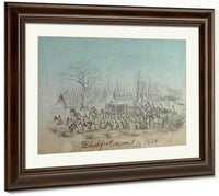 Blackfoot Council Group By Gustav Sohon Fine Art Print