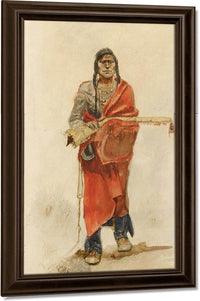 Blackfoot Indian By Charles Marion Russell Fine Art Print