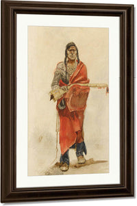 Blackfoot Indian By Charles Marion Russell Fine Art Print