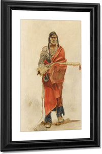 Blackfoot Indian By Charles Marion Russell Fine Art Print
