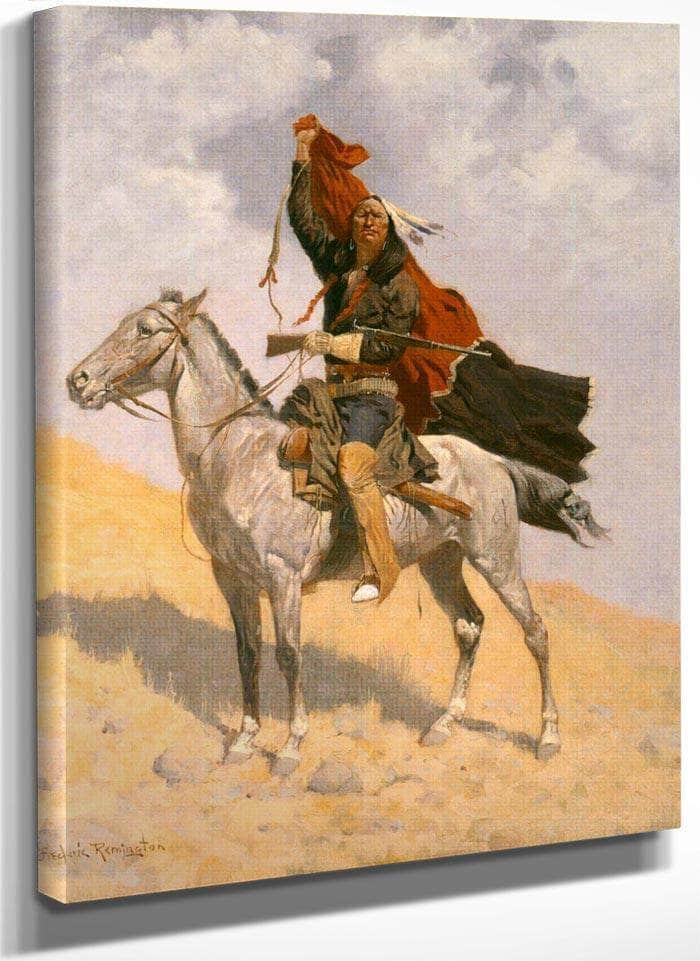 Blanket Signal By Frederic By Remington Fine Art Print