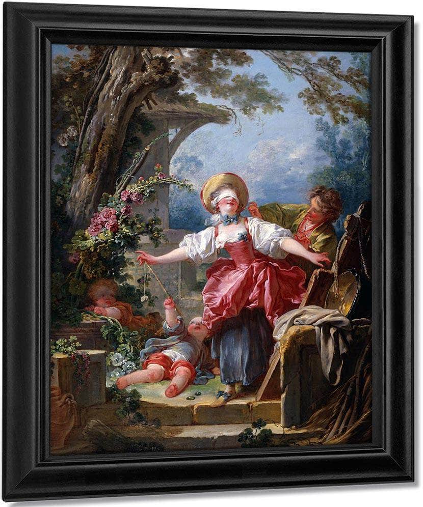 Blind Man's Bluff by Jean-Honoré Fragonard Fine Art Print