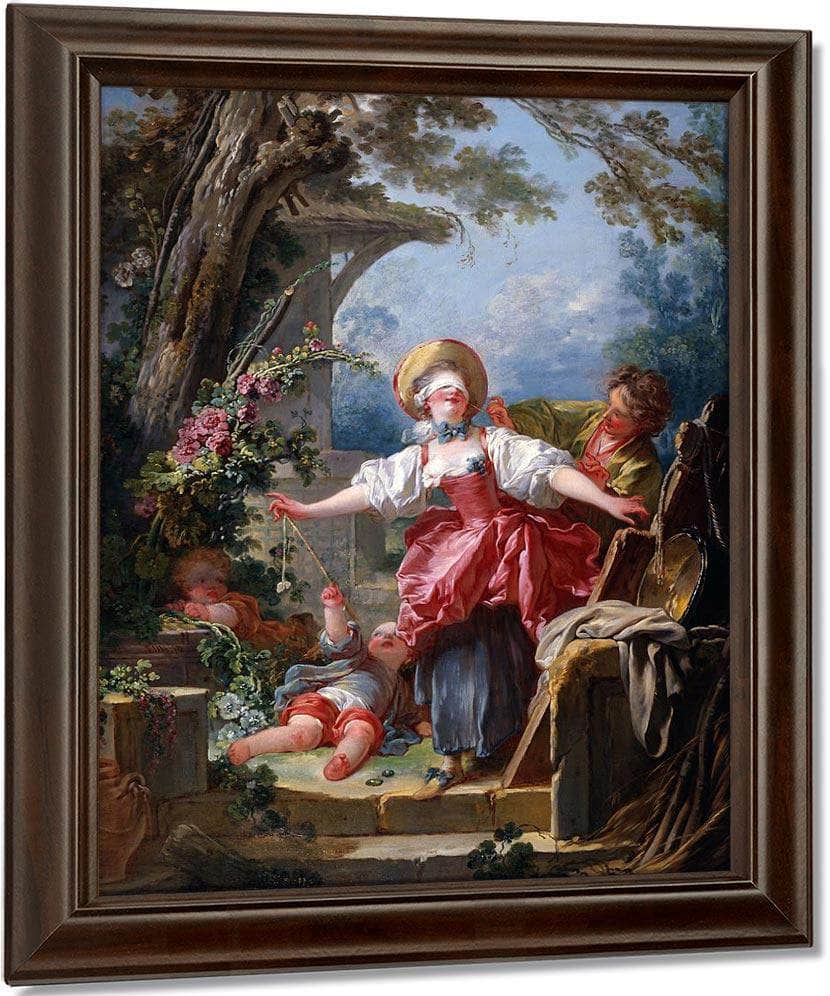 Blind Man's Bluff by Jean-Honoré Fragonard Fine Art Print
