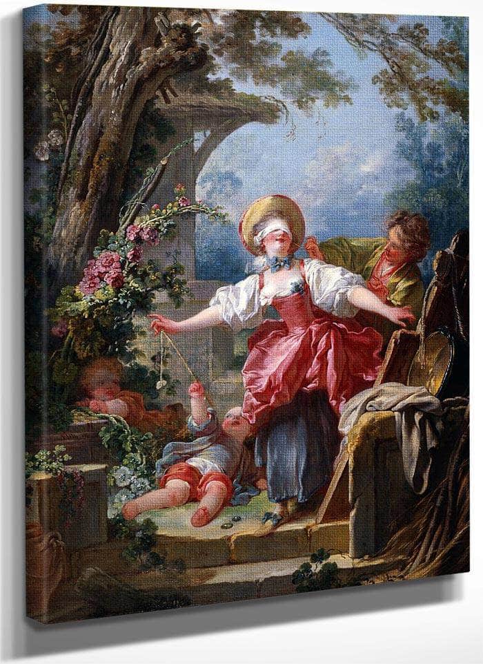 Blind Mans Buff 1750 1752 116 8X91 4Cm Toledo Museum Of Art By Jean Honore Fragonard Fine Art Print