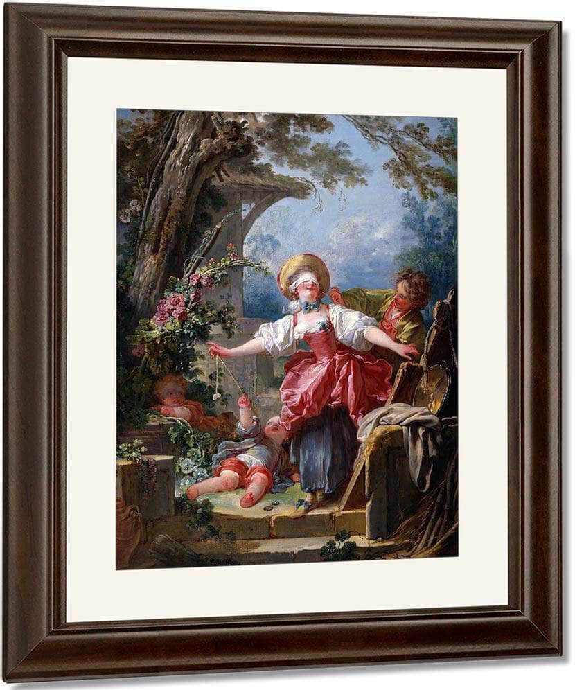 Blind Mans Buff 1750 1752 116 8X91 4Cm Toledo Museum Of Art By Jean Honore Fragonard Fine Art Print
