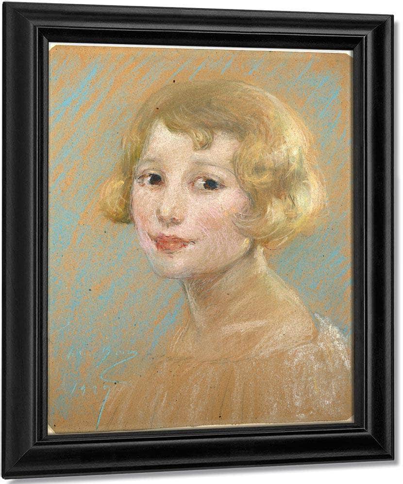 Blonde Girl By Alice Pike Barney Fine Art Print