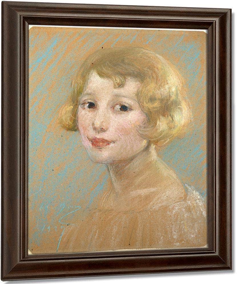Blonde Girl By Alice Pike Barney Fine Art Print