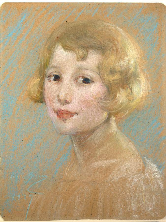 Blonde Girl By Alice Pike Barney Fine Art Print