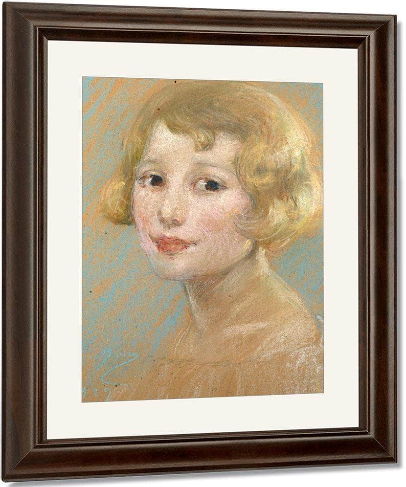 Blonde Girl By Alice Pike Barney Fine Art Print