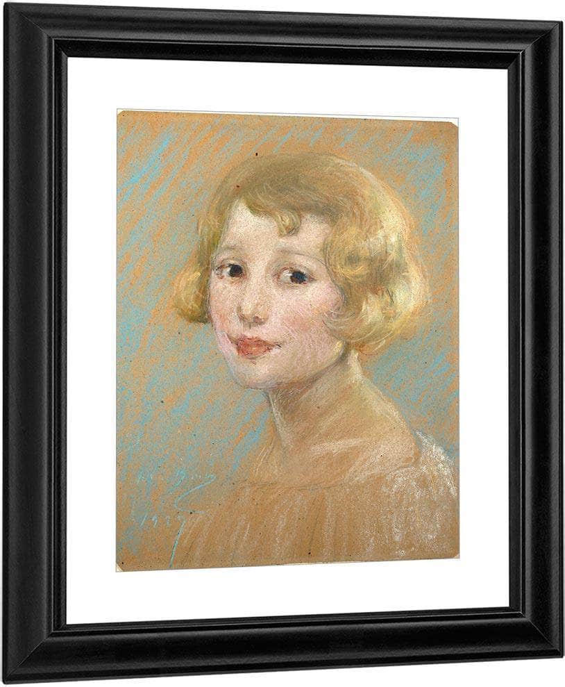 Blonde Girl By Alice Pike Barney Fine Art Print