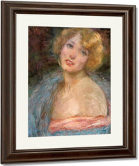 Blonde Girl With Boa By Alice Pike Barney Fine Art Print