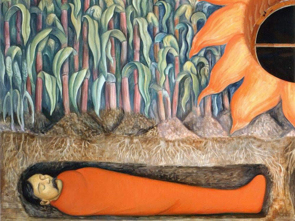 Blossoming Emiliano Zapata And Otilio Montano By Diego Rivera Fine Art Print