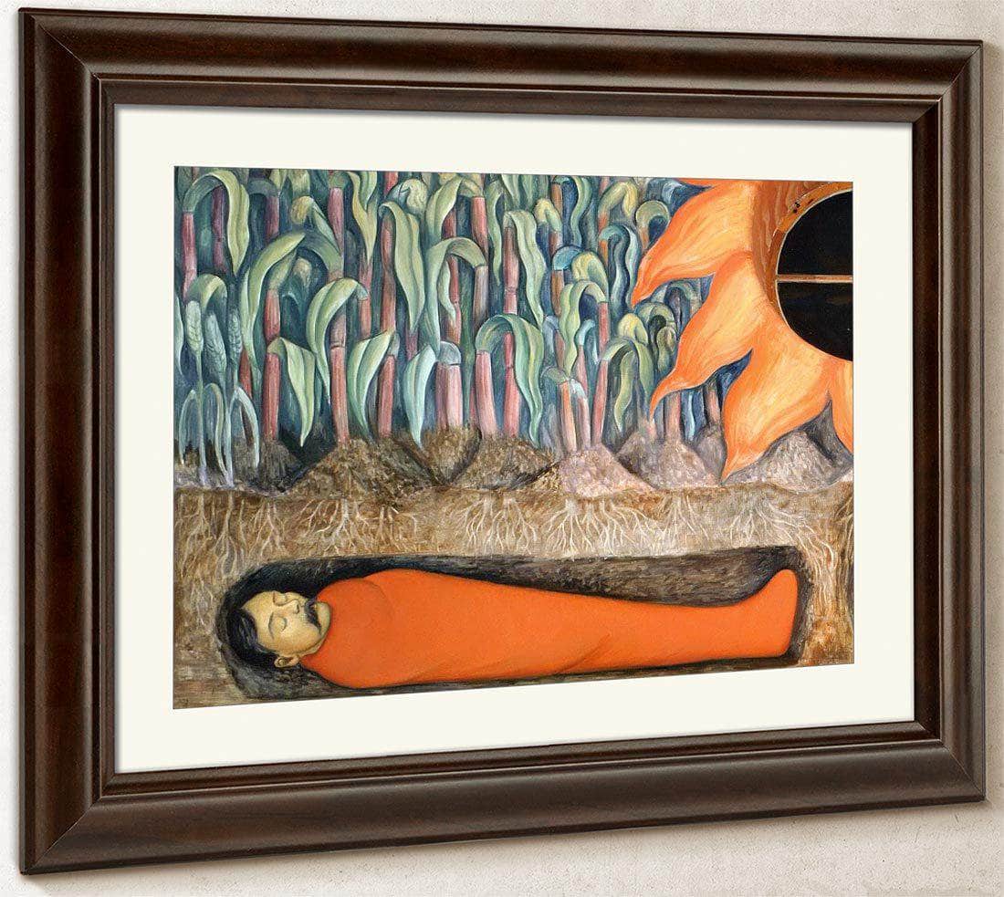 Blossoming Emiliano Zapata And Otilio Montano By Diego Rivera Fine Art Print