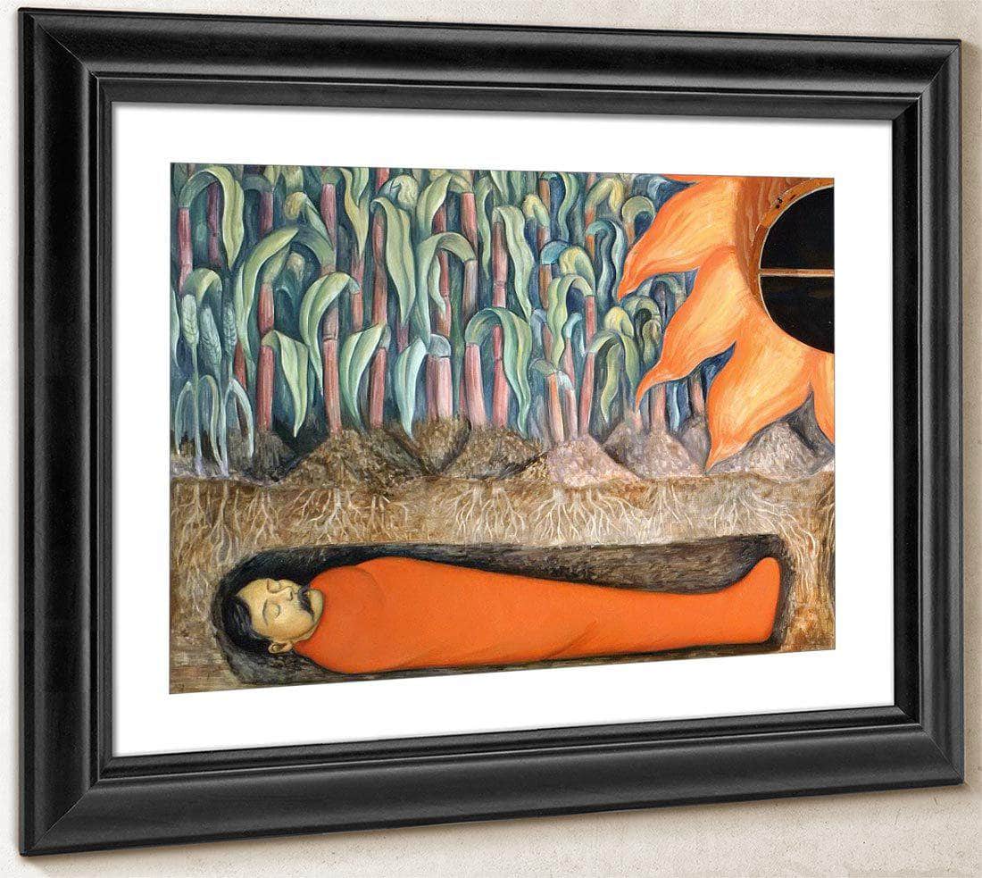 Blossoming Emiliano Zapata And Otilio Montano By Diego Rivera Fine Art Print