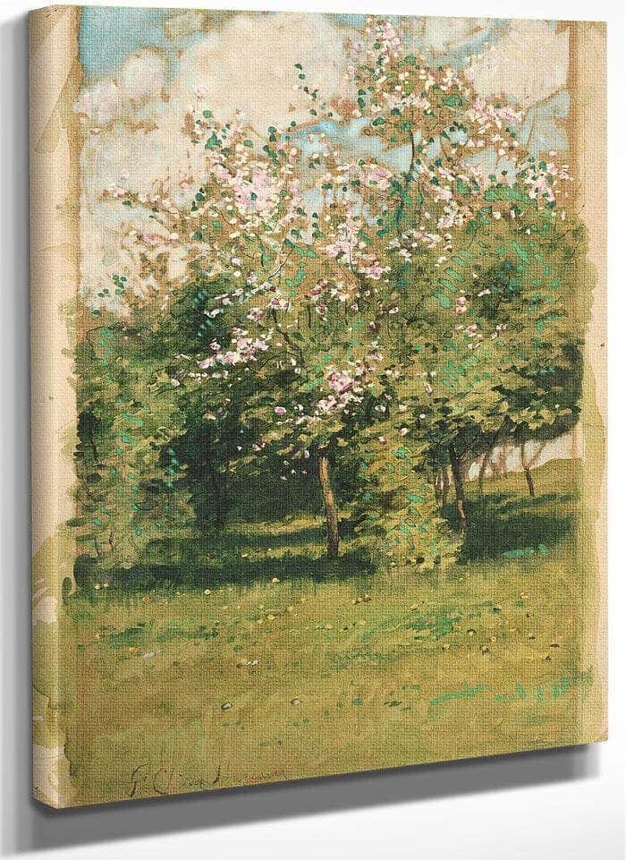 Blossoming Trees By Childe Hassam Fine Art Print