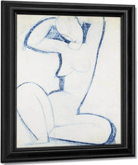 Blue Caryatid Ii By Amedeo Modigliani Fine Art Print