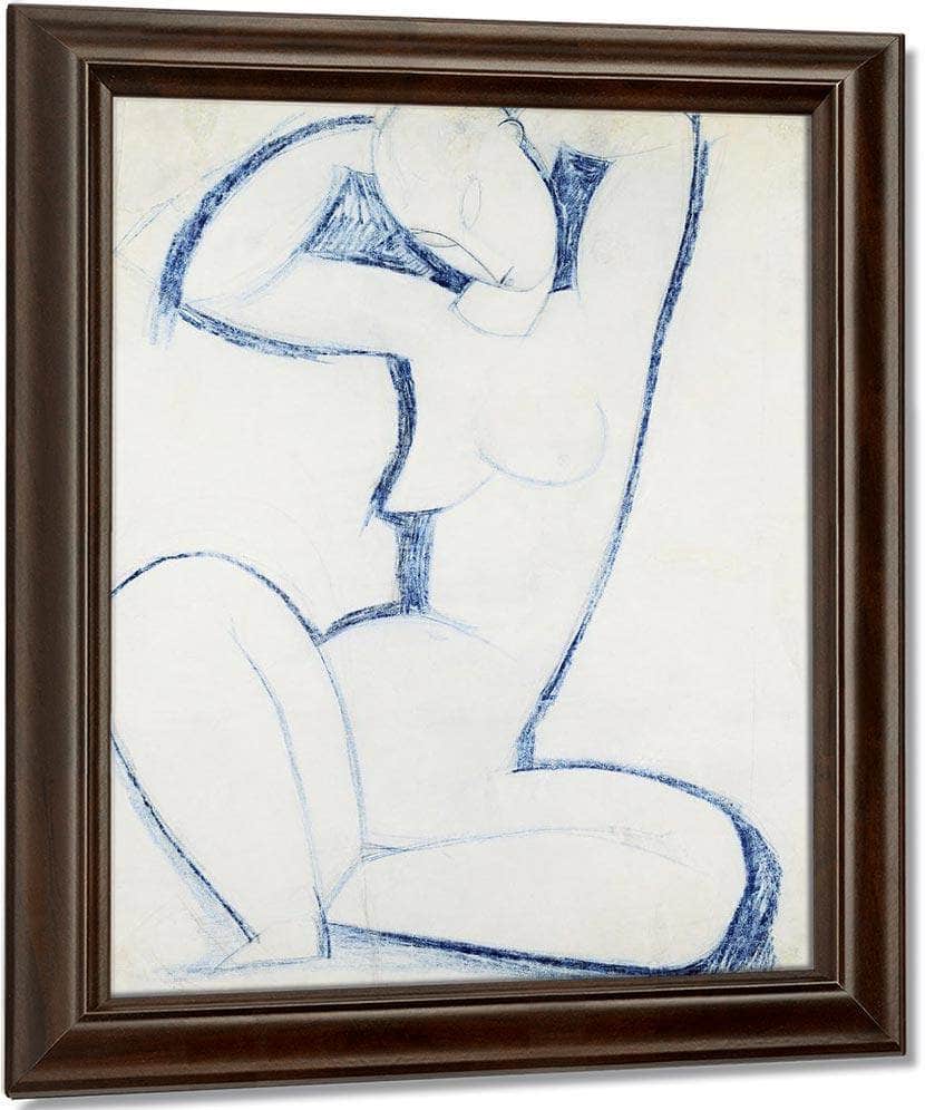 Blue Caryatid Ii By Amedeo Modigliani Fine Art Print