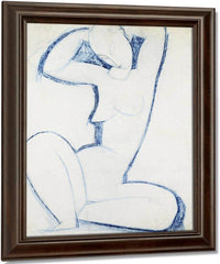 Blue Caryatid Ii By Amedeo Modigliani Fine Art Print