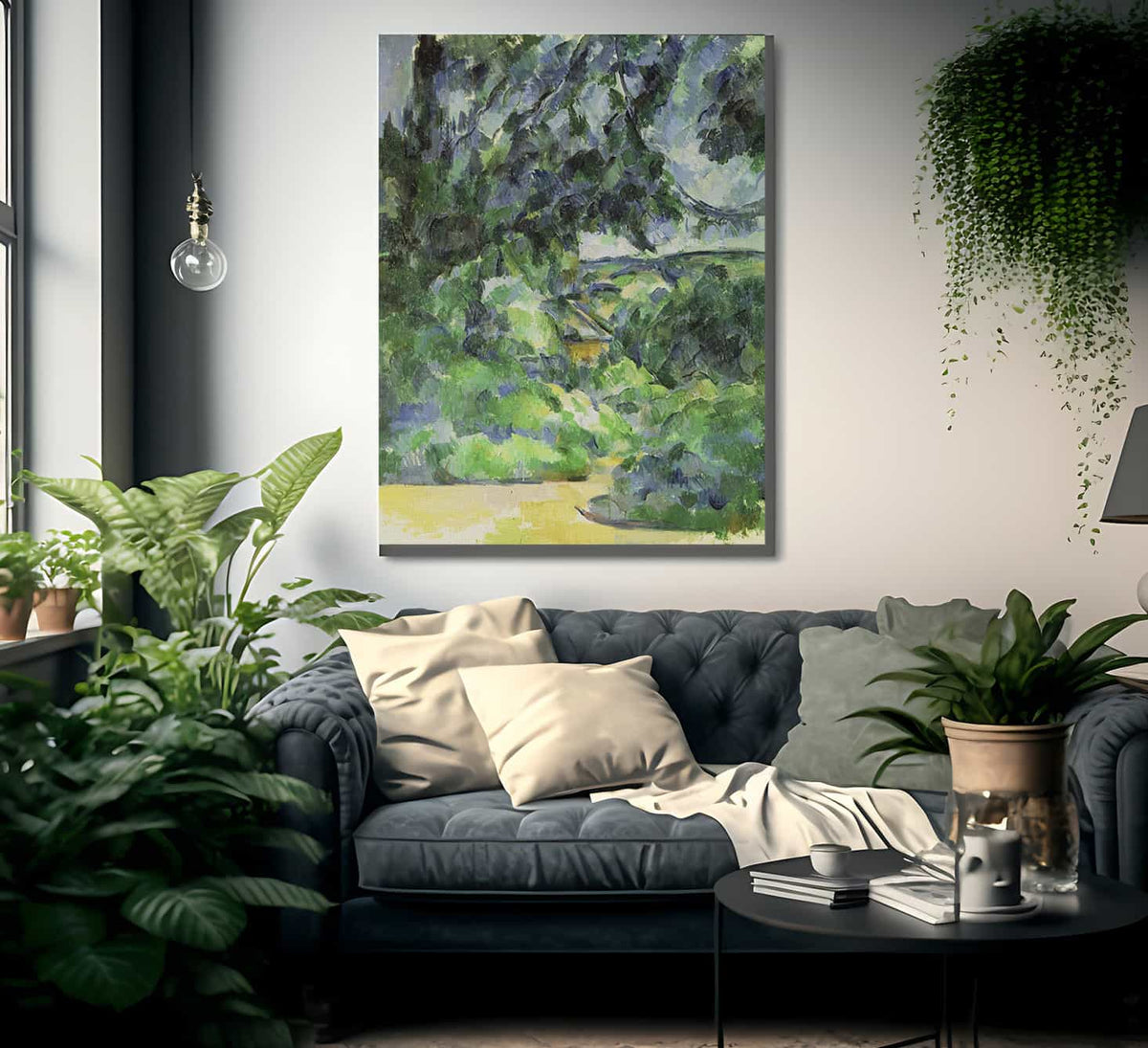 Blue Landscape 1 By Paul Cezanne Fine Art Print