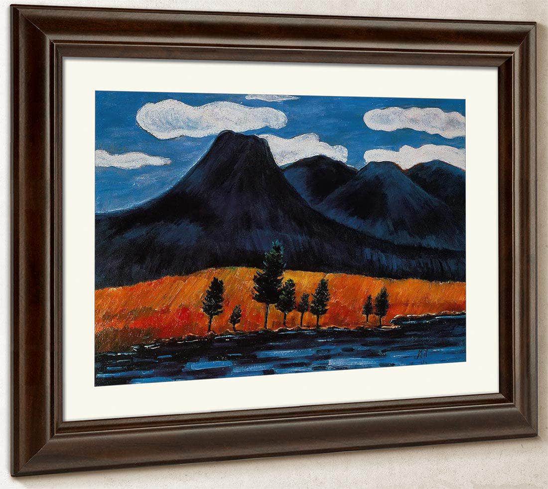 Blue Landscape By Marsden Hartley Fine Art Print
