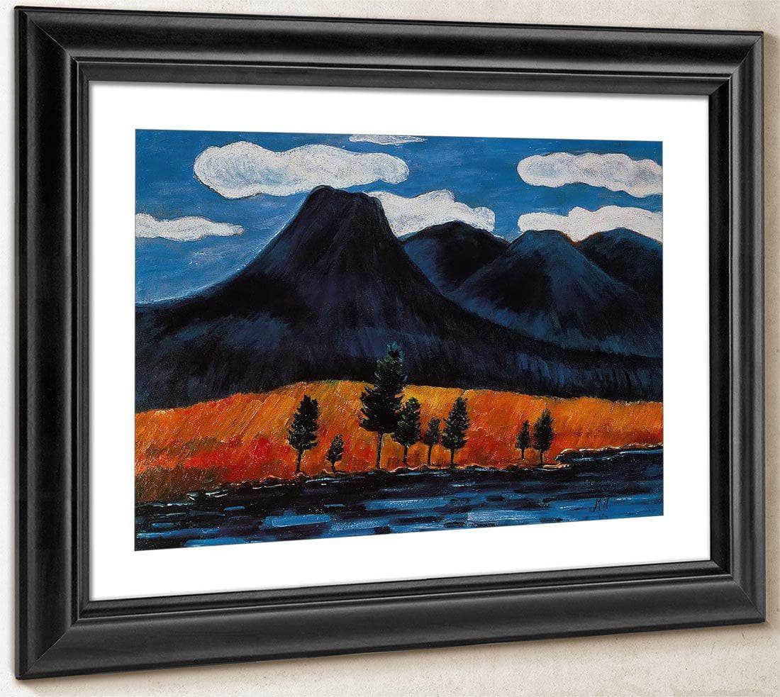 Blue Landscape By Marsden Hartley Fine Art Print