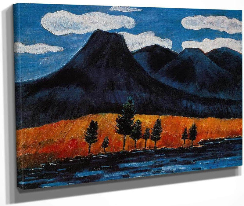 Blue Landscape By Marsden Hartley Fine Art Print