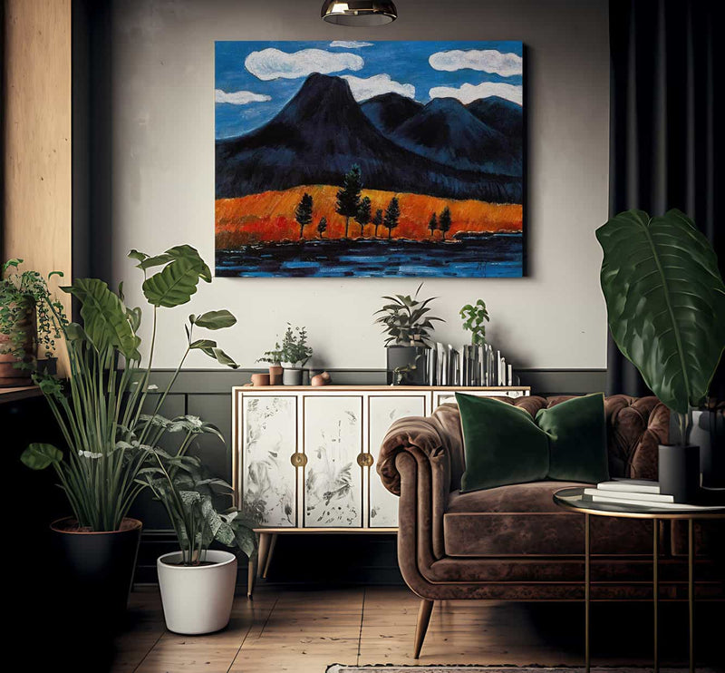 Blue Landscape By Marsden Hartley Fine Art Print