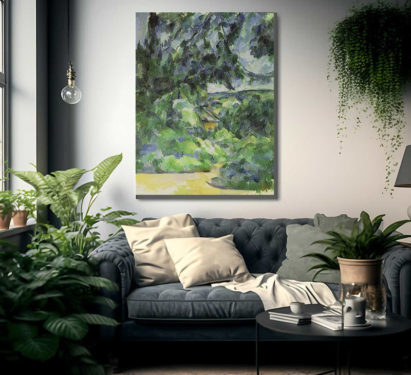 Blue Landscape By Paul Cezanne Fine Art Print