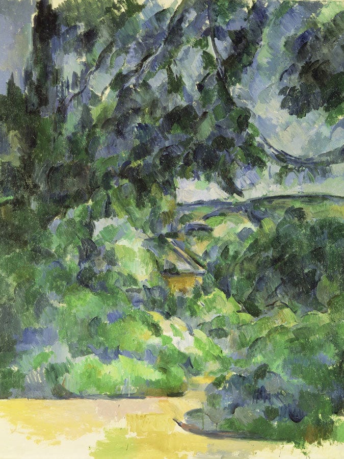 Blue Landscape By Paul Cezanne Fine Art Print