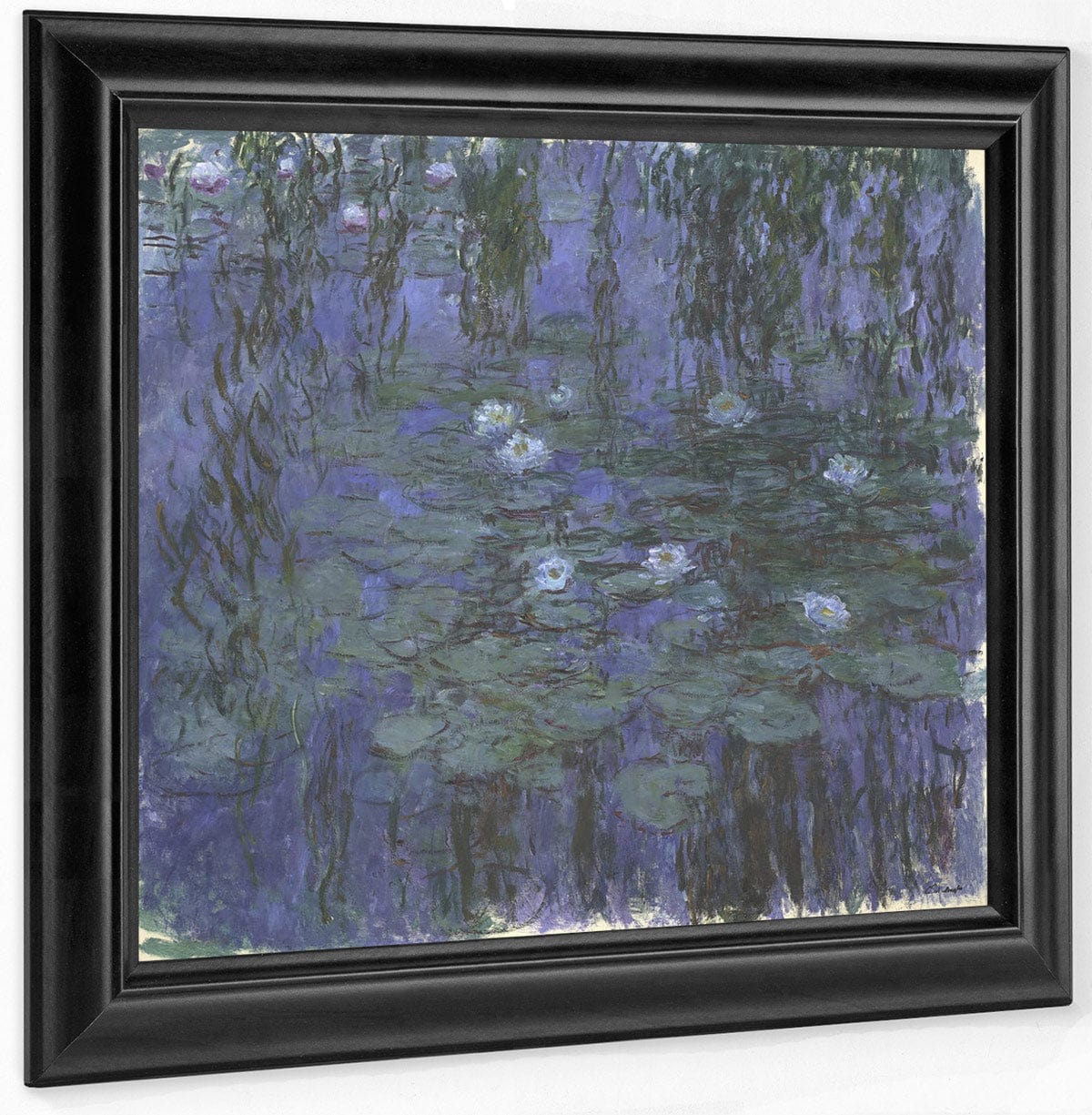 Blue Water Lilies By Claude Monet Fine Art Print