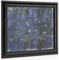 Blue Water Lilies By Claude Monet Fine Art Print
