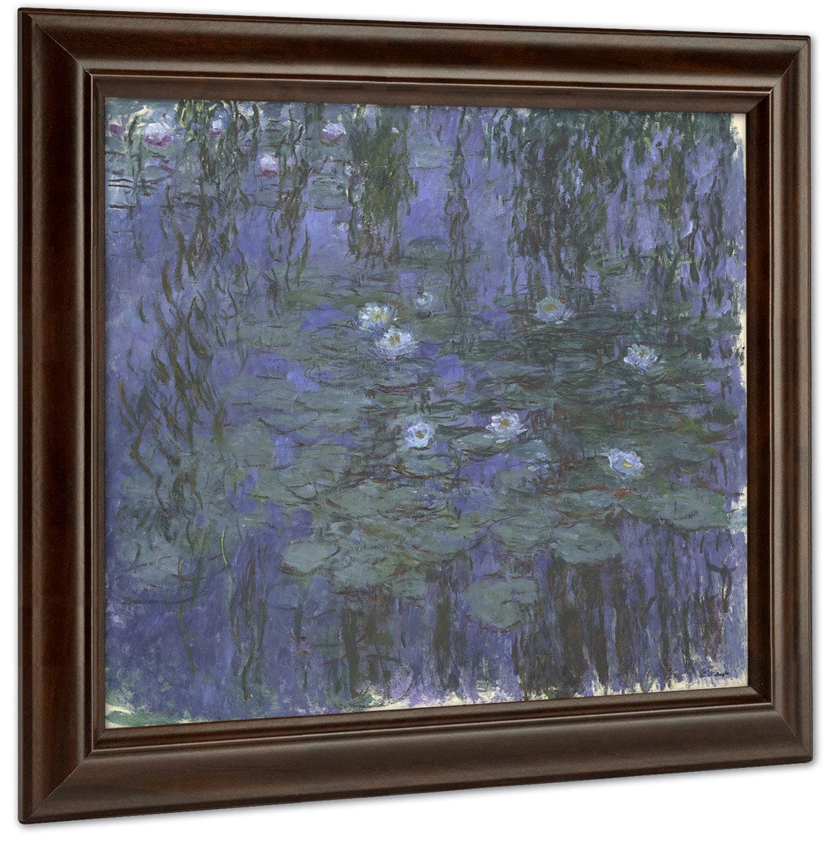 Blue Water Lilies By Claude Monet Fine Art Print