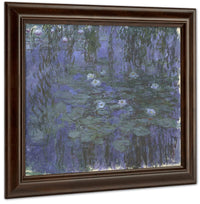 Blue Water Lilies By Claude Monet Fine Art Print