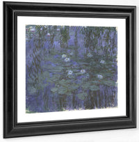 Blue Water Lilies By Claude Monet Fine Art Print