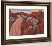 Bluebarry Hightway Dogtown By Marsden Hartley Fine Art Print