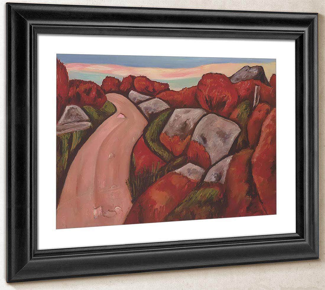 Bluebarry Hightway Dogtown By Marsden Hartley Fine Art Print