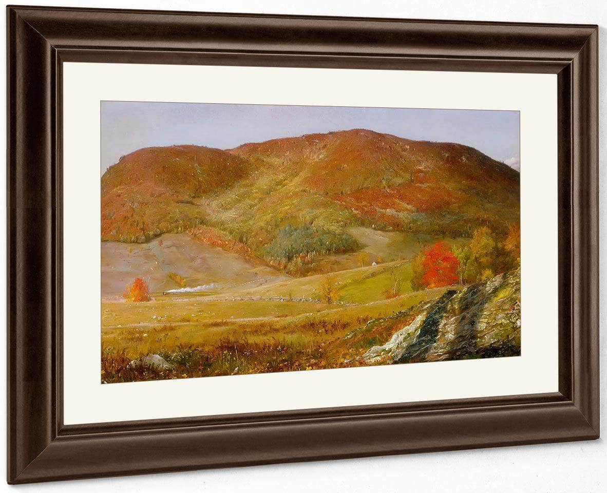Blueberry Hill Vermont By Frederic Edwin Church Fine Art Print