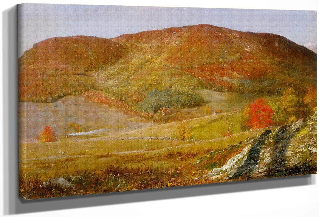 Blueberry Hill Vermont By Frederic Edwin Church Fine Art Print