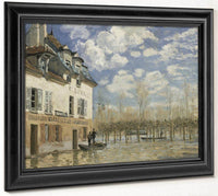 Boat In The Flood At Port Marly 1876 By Alfred Sisley Fine Art Print