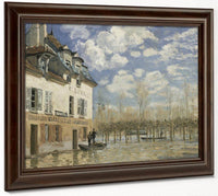 Boat In The Flood At Port Marly 1876 By Alfred Sisley Fine Art Print